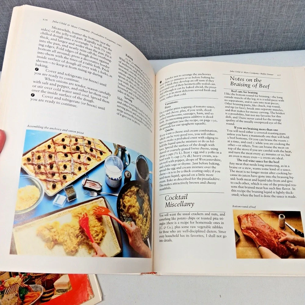Vintage Julia Child & More Company Cookbook‎ 1979 HC French Recipes READ